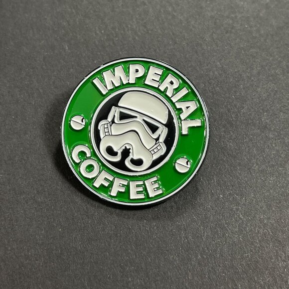 Storm Trooper Lapel Pin Imperial Green Coffee Star Wars Brooch Jewelry Badge Pin - Picture 6 of 10
